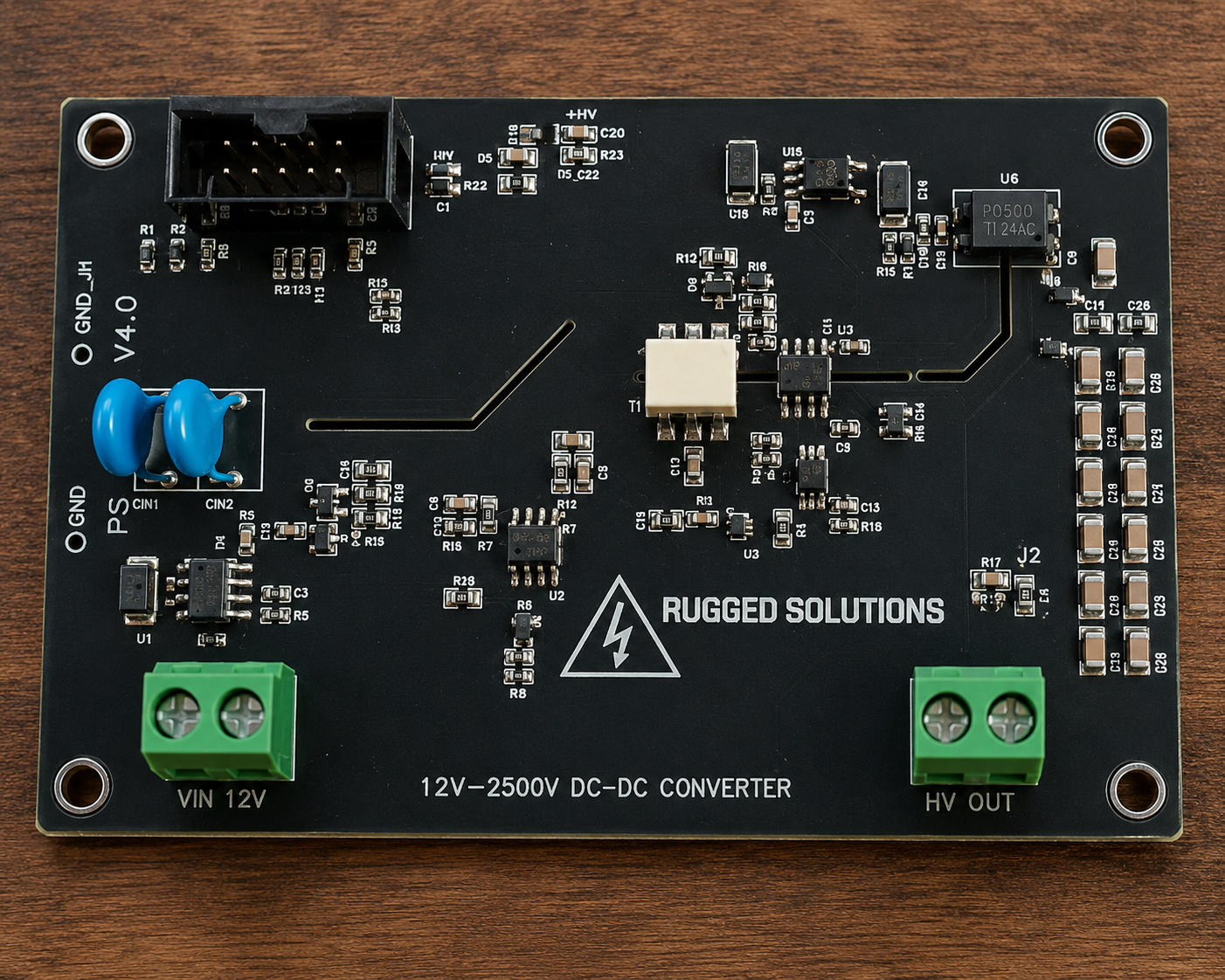 HV DC-DC Converter - PCB Design & Hardware Engineering by TechnoLean Lab